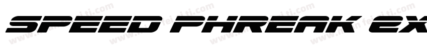 Speed Phreak Extra-C字体转换